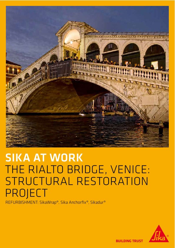 Structural Restoration of the Rialto Bridge in Venice